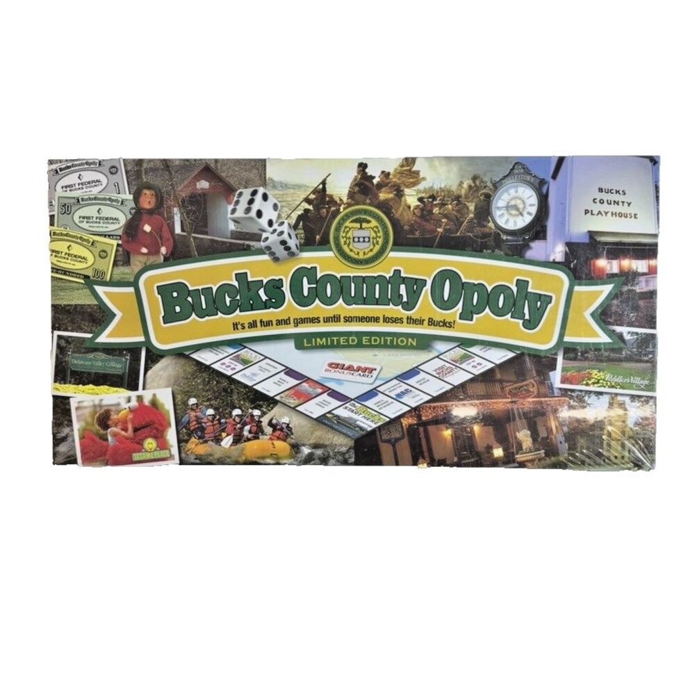 Bucks County Opoly Board Game - Limited Edition - Brand New, Never Opened